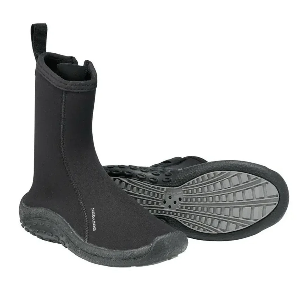 NIB Sea-Doo Unisex Neoprene‎ Water Sport Boots Shoes - Black - Size 5 (10